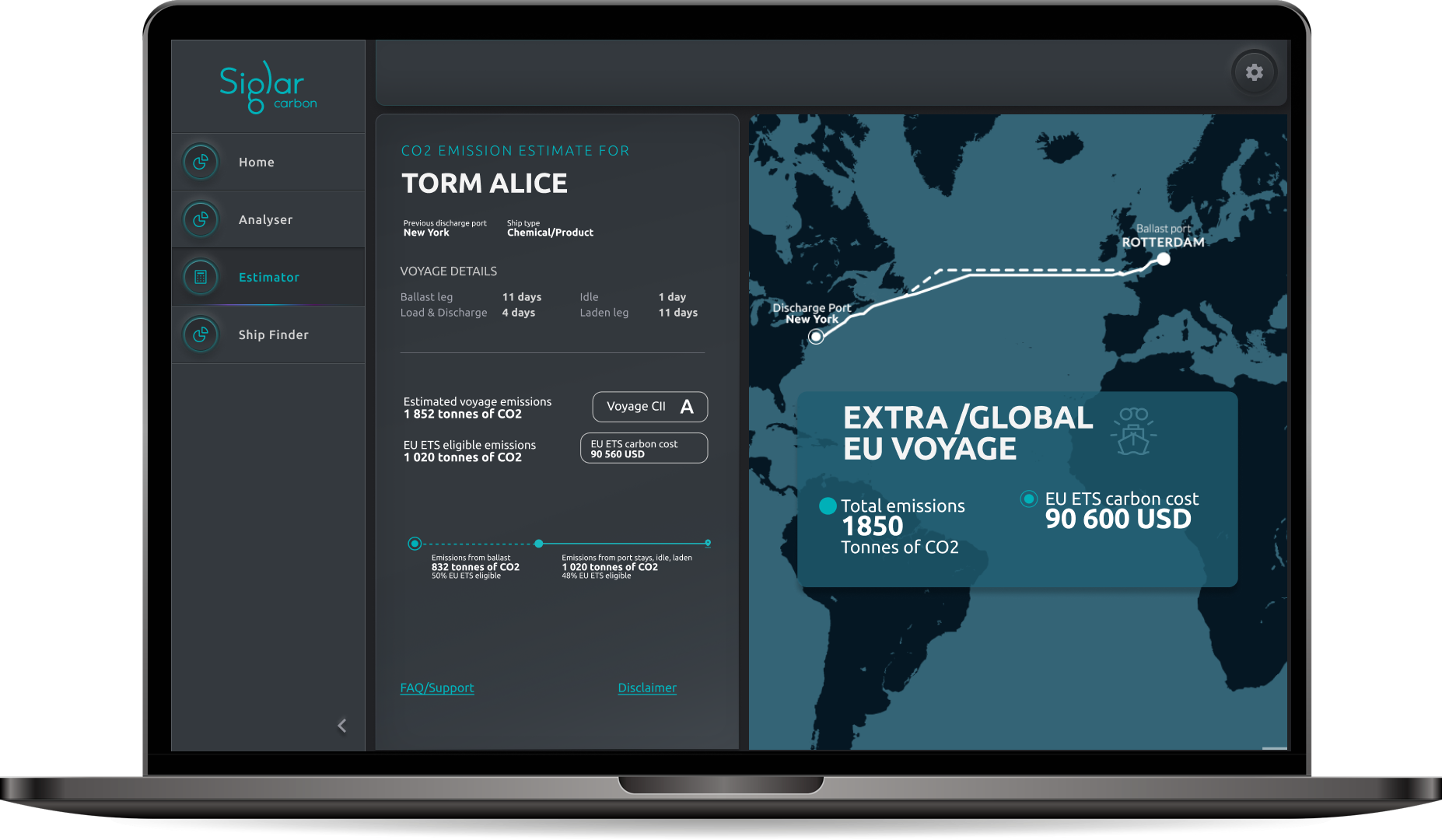 Understand the eu ets cost exposure of your chartering activities